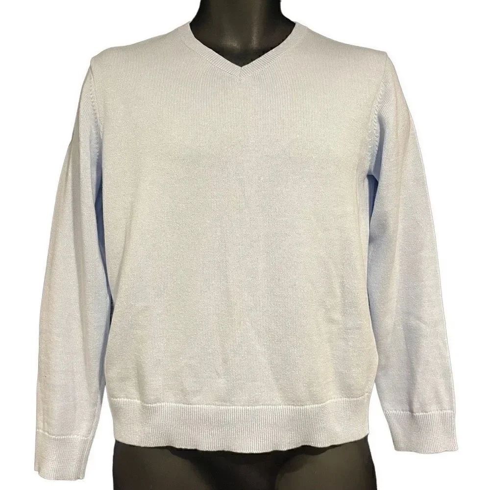 GAP Factory Light Blue Uniform V-Neck Sweater Boy’s XXL(14-16)